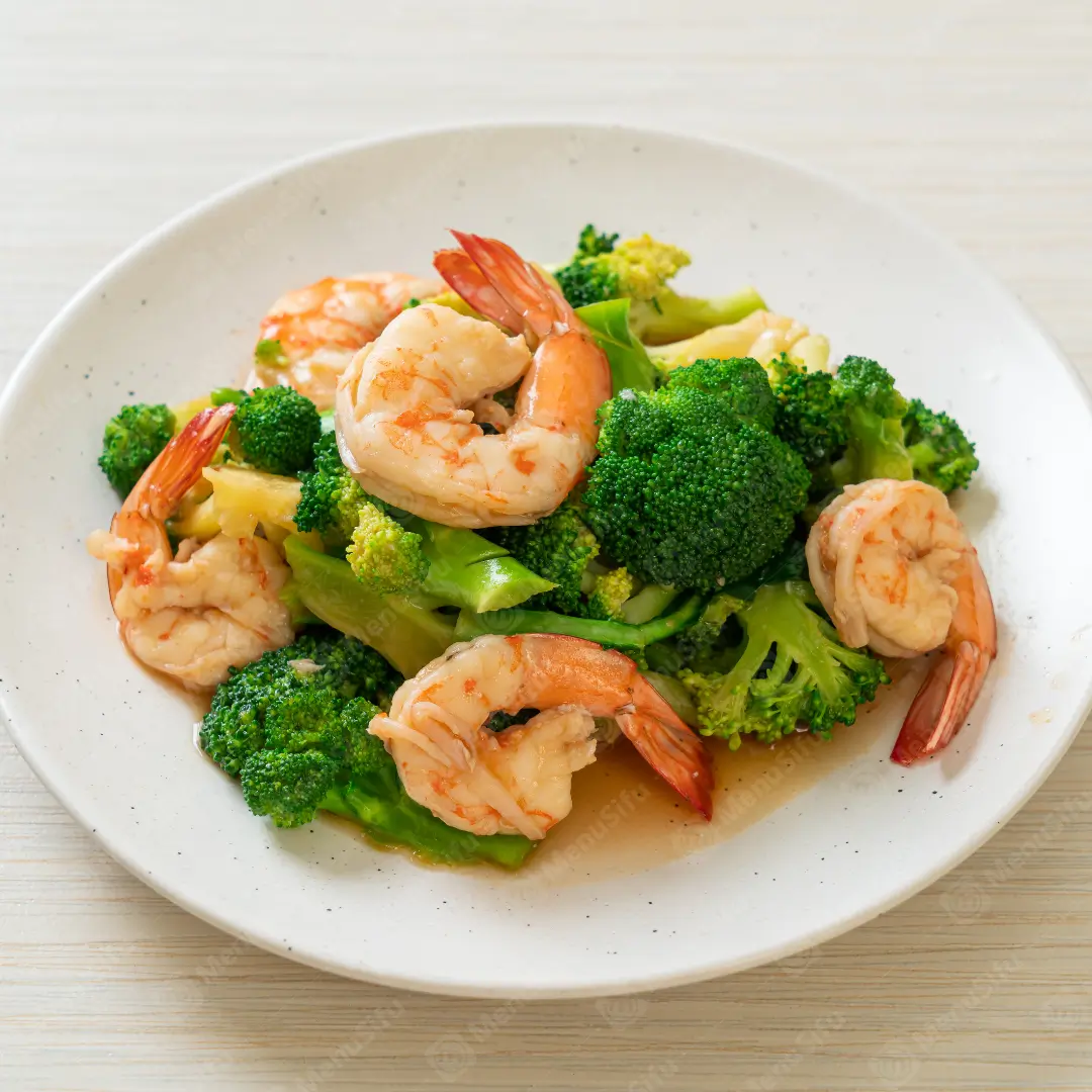 Shrimp w.Broccoli at $1.5 Express，a Chinese Fast Food Restaurant in Kenner